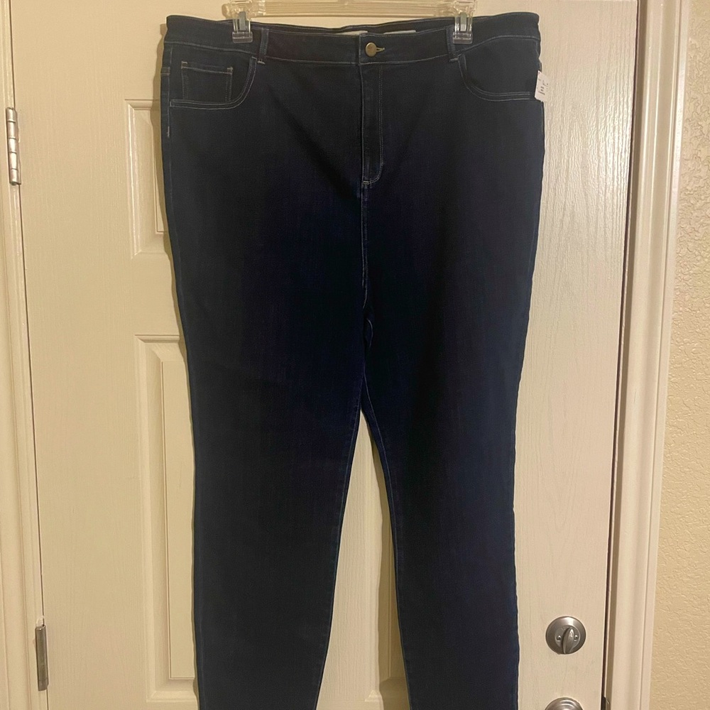 Logo skinny dark jeans 👖